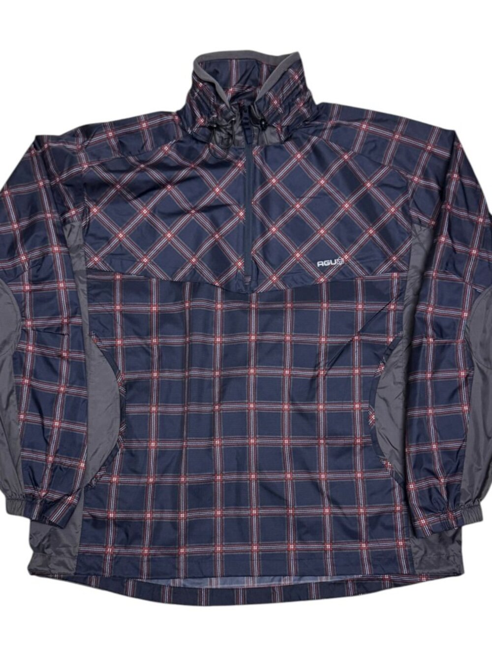 AGU Plaid Cycling Waterproof Windbreaker Bomber Lightweight Jacket Mens 2XL